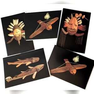 Smithsonian‎ Institute American Indian Art Cards Set Of 5 90s Vintage
